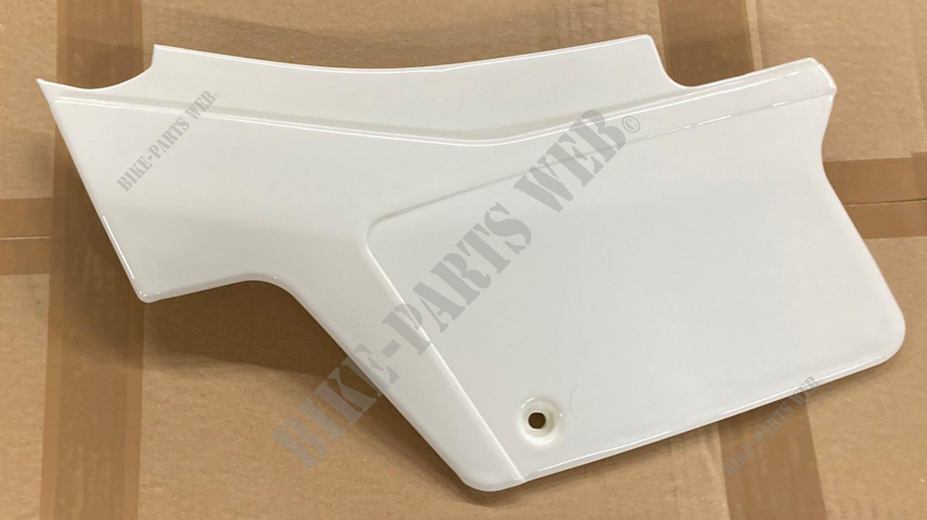 Side cover left side Honda XL400 and XL500R 1982 white color - CACHE LATERAL G XL250RC NH138 sans stickers