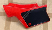 Side cover, left with sticker Honda XL250R 1982 red color R110