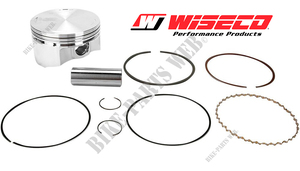 Piston set Wiseco 73.50mm Honda XR250R, XR250L and XL250R with RFVC engine - 4329M07550